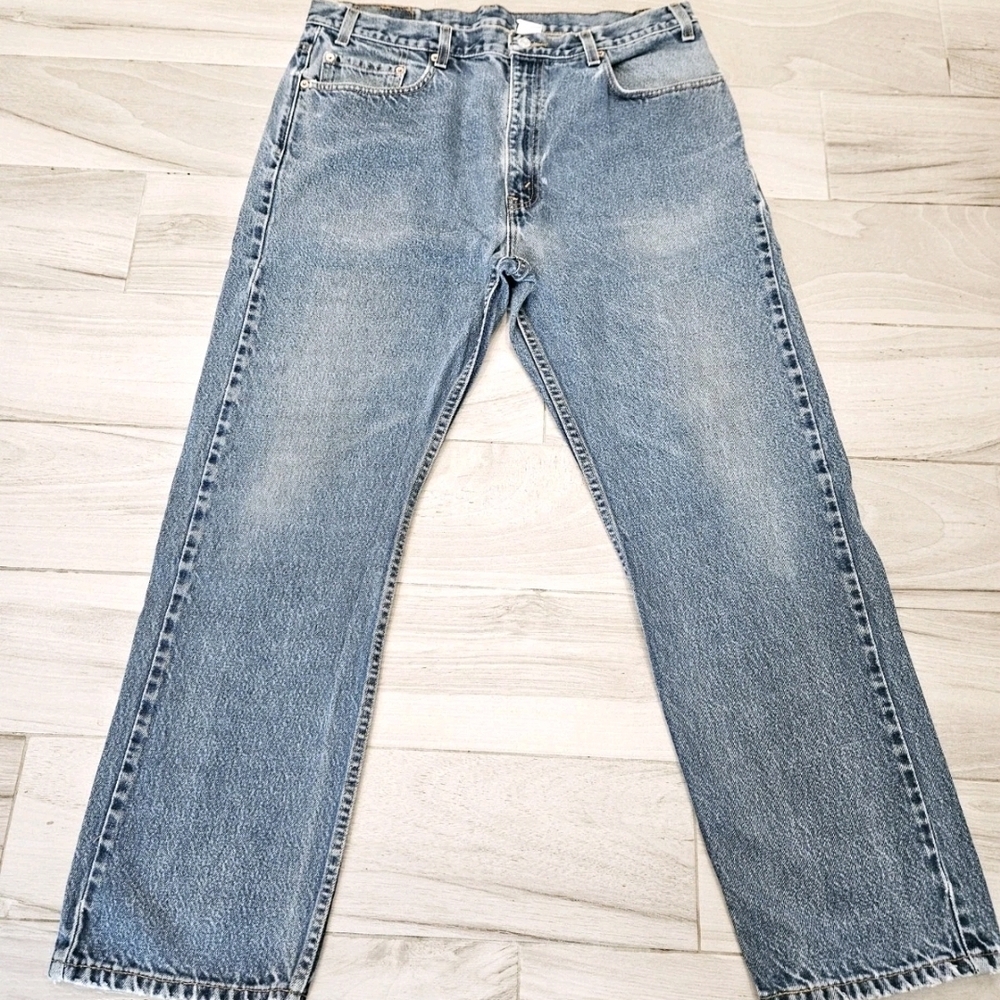 Levi’s 505 Regular Fit Straight Leg Jeans W38 L30 Button Fly